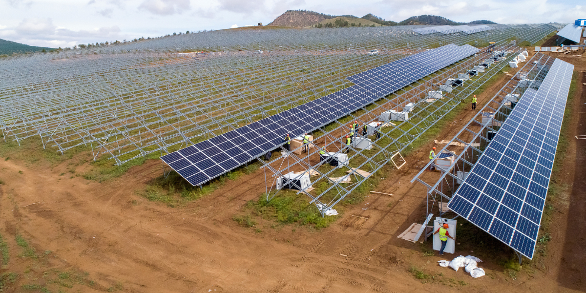 construction on new solar farm project